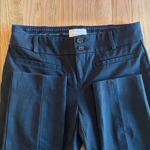 Size 2p Anthropologie Black Slim Trousers